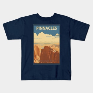 Pinnacles National Park Travel Poster Kids T-Shirt